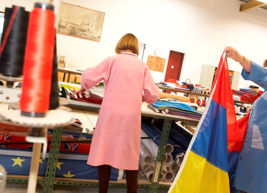 Fabrication, couture dans l'atelier