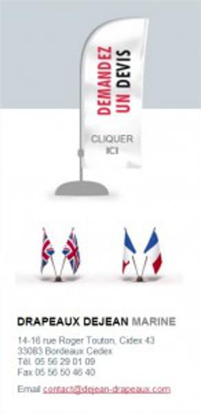 Bienvenue sur le site des Drapeaux Dejean Marine