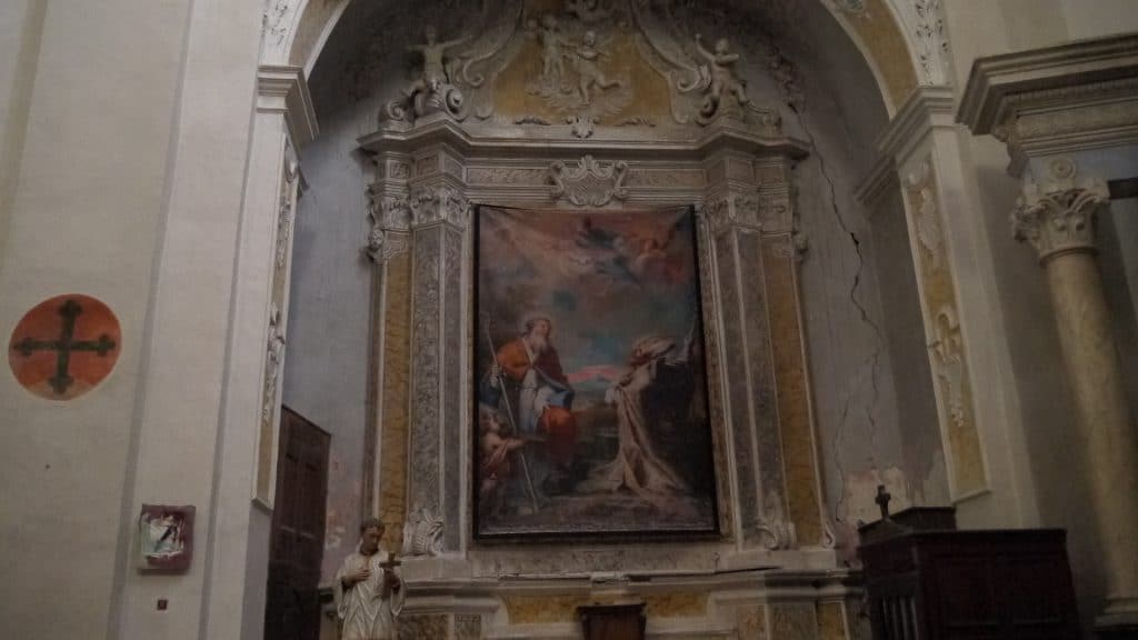Un panneau en guise de peinture