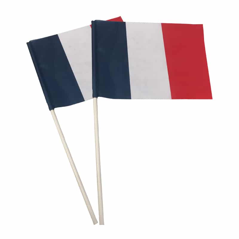 Drapeau personnalisé à agiter - hampe en PVC