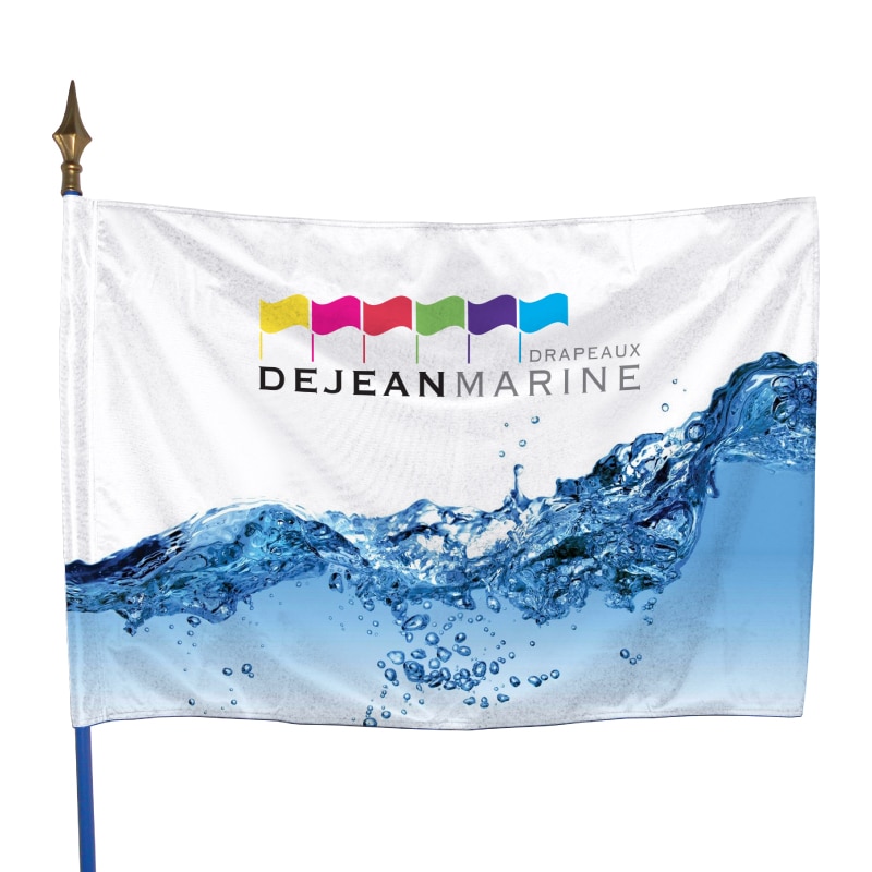 Drapeau personnalisé pour mât - Drapeaux Dejean Marine