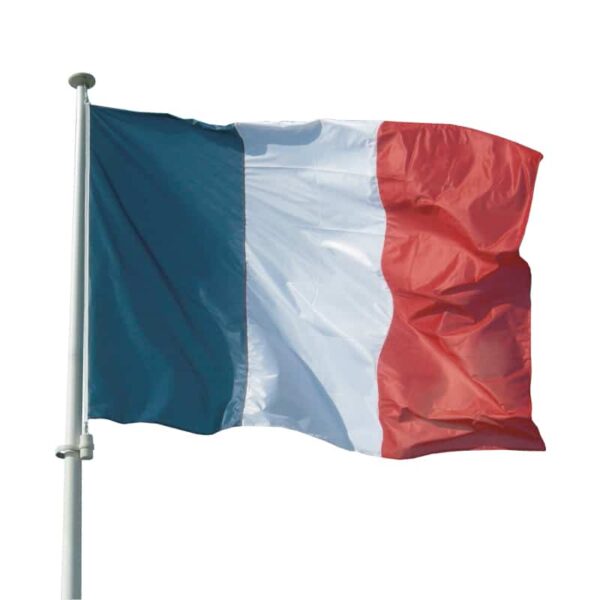 Drapeau français mât