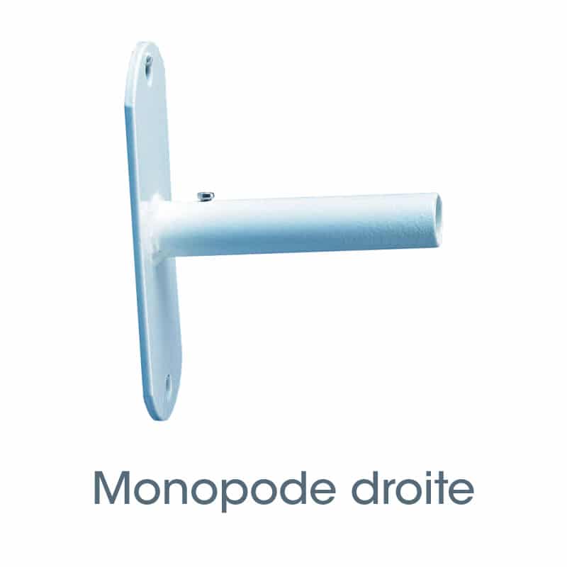 monopode droite mat de facade