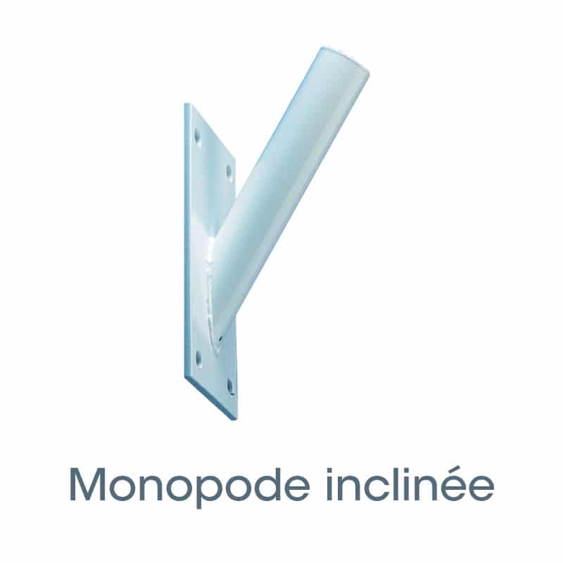 monopode inclinee mat de facade