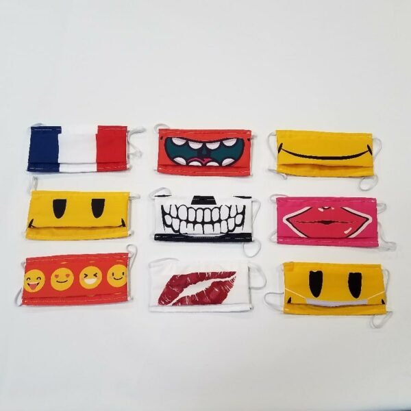 masque personnalisé à theme drapeaux dejean marine