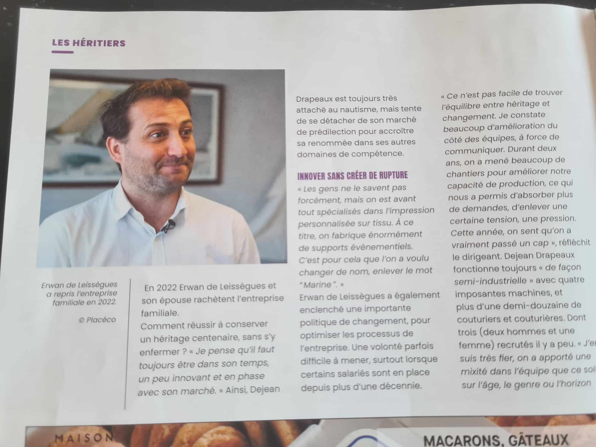 Dejean Drapeaux, une PME qui allie histoire et innovation